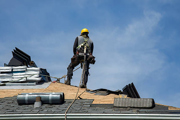 Professional Roof Installation technician working in Wyoming, RI